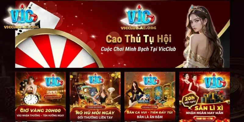VICCLUB hứa hẹn cung cấp nhiều sản phẩm giải trí và cá cược đỉnh cao
